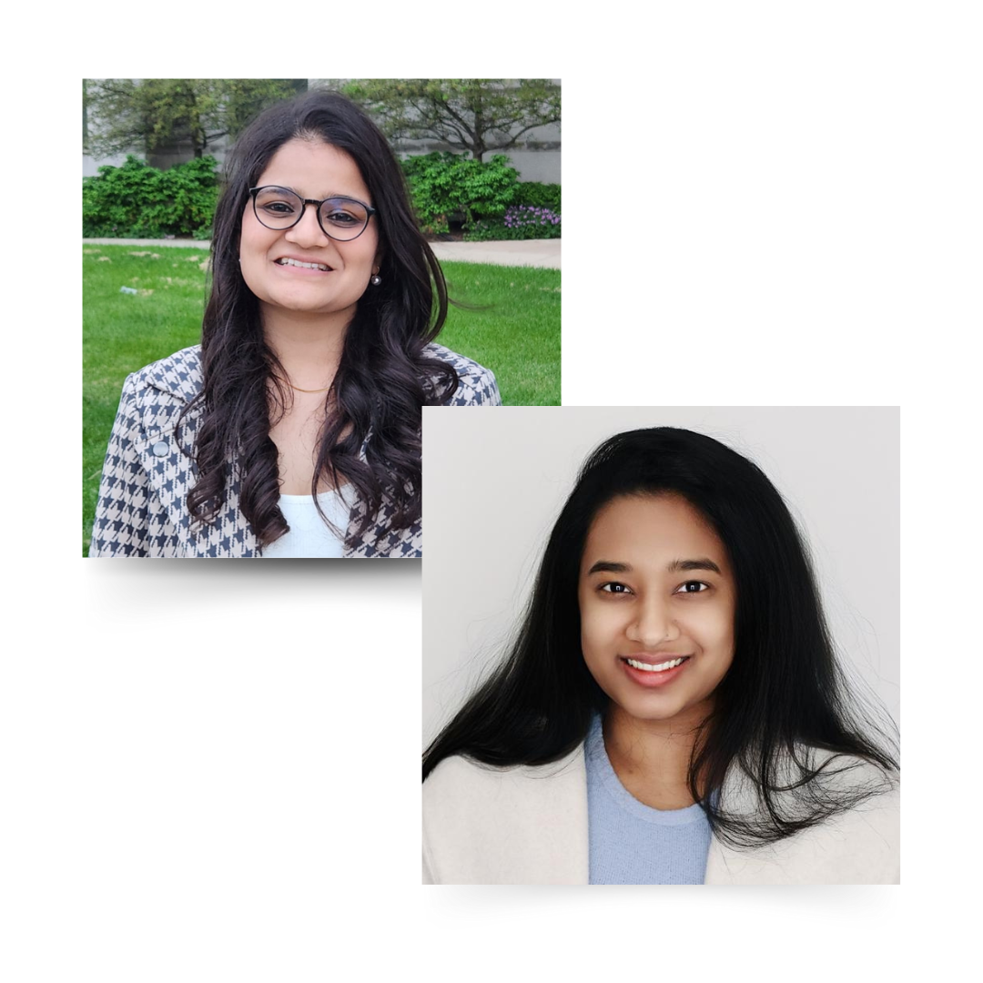 Side-by-side photos of our new summer research interns