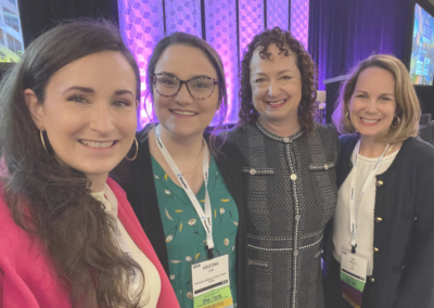 Group selfie of AIDPH team (Annaliese Cothron, Kristina Lusk, Stacey Chazin, Elizabeth Flannery)