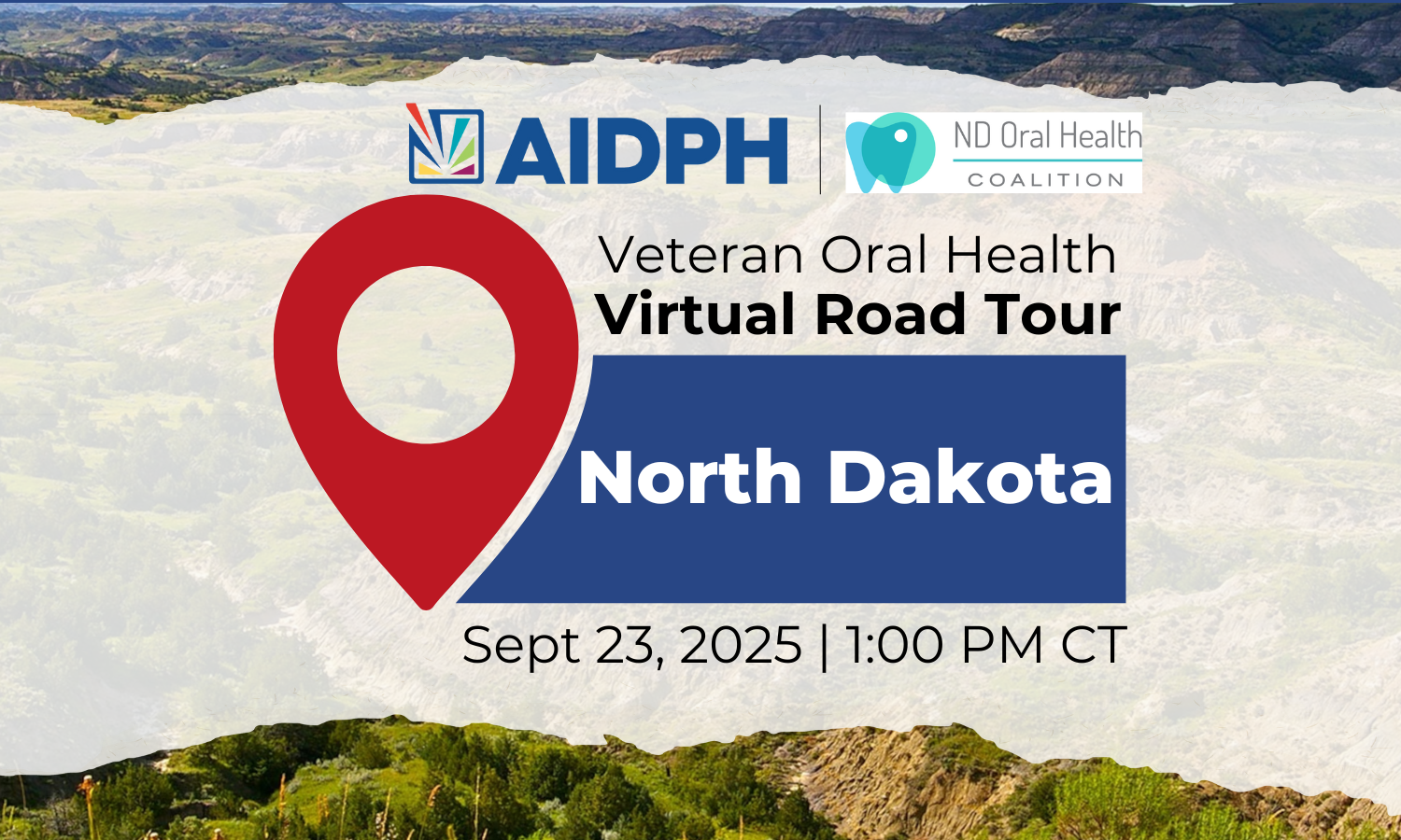 Penn vrt li w logo North Dakota image for veteran road tour event
